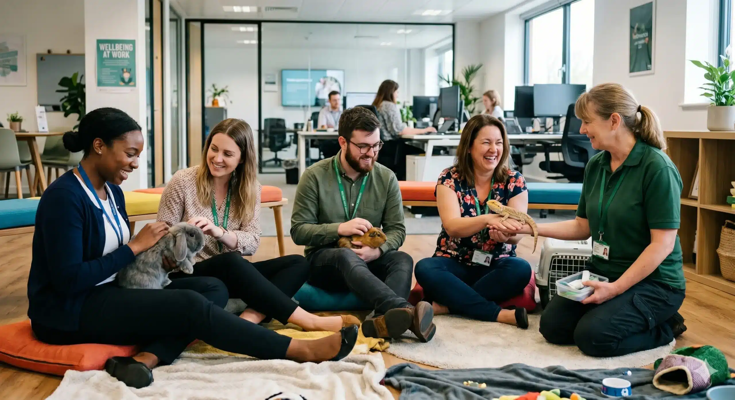 Workplace Wellness Month: Stress Relief with Animal Encounters